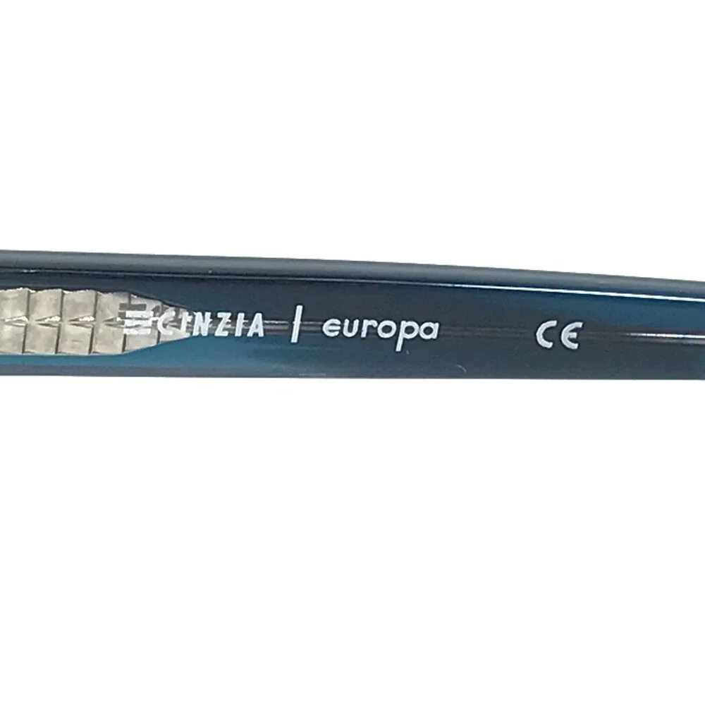Cinzia Eyeglasses Frames CIN-5063 C1 Shiny Blue Square Full Rim 50-18-140